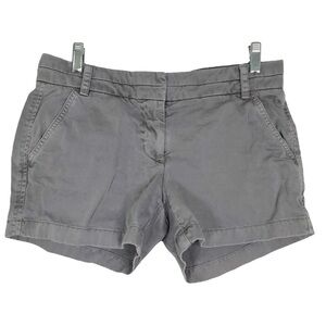 J. Crew Gray Cotton Chino Shorts SIZE 4